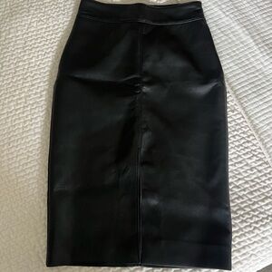 Aritzia Leather Skirt